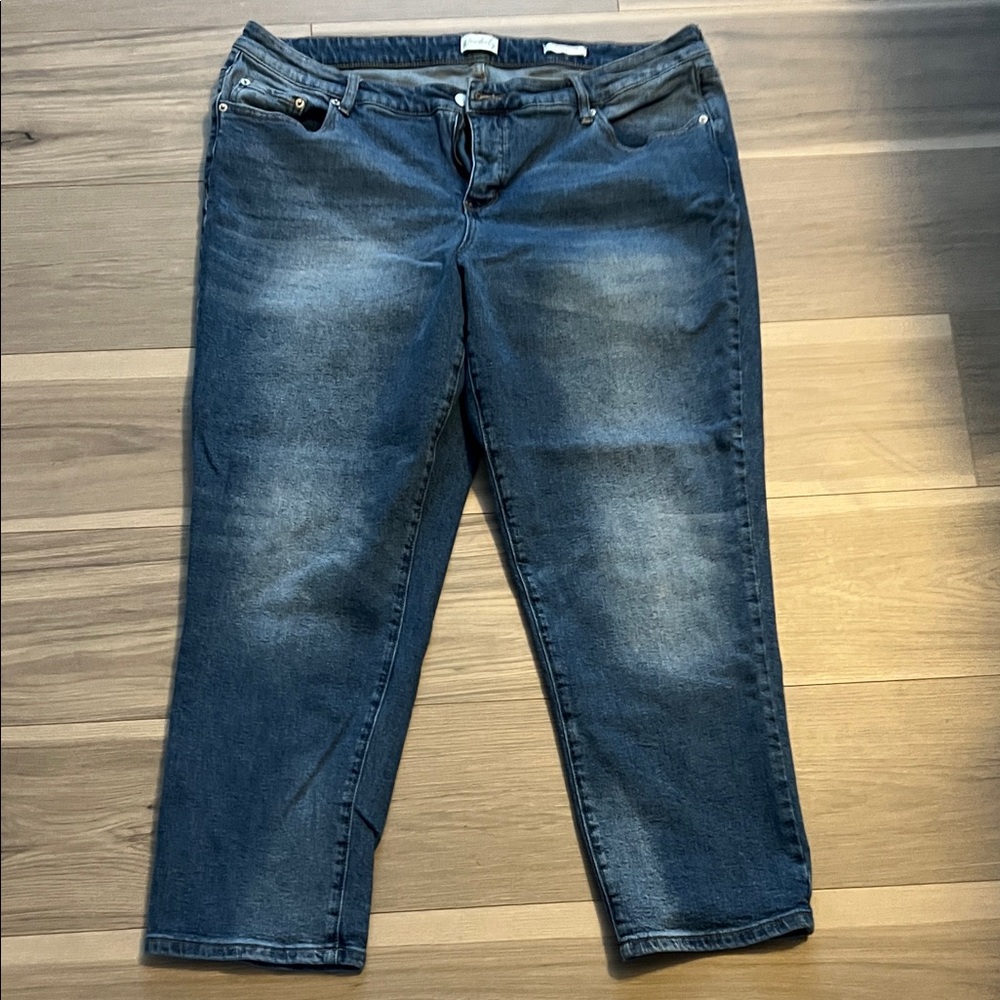 Wonderly Dark Blue Boyfriend Jeans